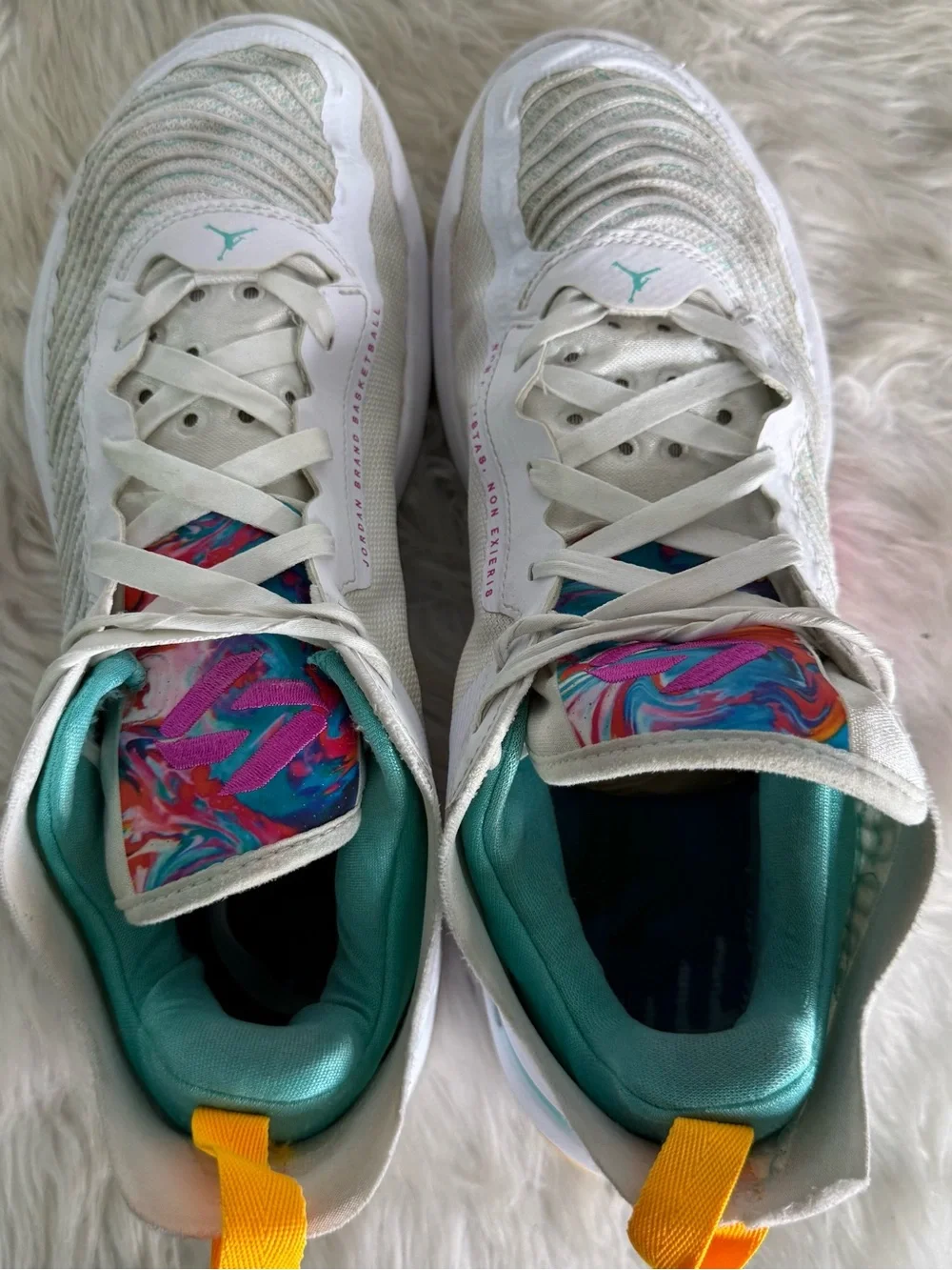 Jordan Luka 1 Imaginarium Basketball Shoes White Multi Men’s Size 11.5